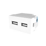 MOD TOMA USB DOBLE BL RELUX