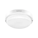 APLIQUE TORTUGA LED REDONDA 12W 6000K MARCO BLANCO IP54 MACROLED 01