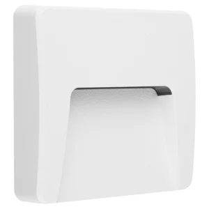 APLIQUE UNIDIR LED CUAD 3W 3000K 100-240V IP65 BLANCO MACROLED 01