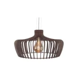 COLGANTE 1L E27 Ø76CM NOGAL MADERA MAGNOLIA ATTIMO 01