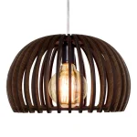 COLGANTE 1L E27 Ø41CM NOGAL MADERA GLOBO ATTIMO 01