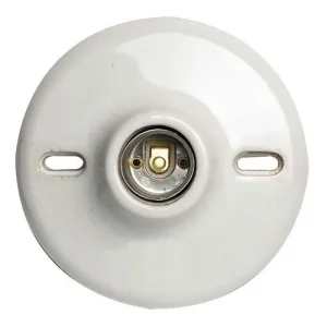 PORTALAMP PORCEL BASE DISC E27 BL RELUX 01