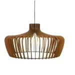 COLGANTE 1L E27 Ø76CM IMBUIA MADERA MAGNOLIA ATTIMO 01