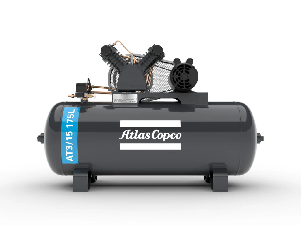 COMPRESOR AT3/15 175L 15PCM 140PSI C/MOT.TRIF.WEG 3HP 2P ATLAS COPCO 01 COMPRESOR AT3/15 175L 15PCM 140PSI C/MOT.TRIF.WEG 3HP 2P ATLAS COPCO 01