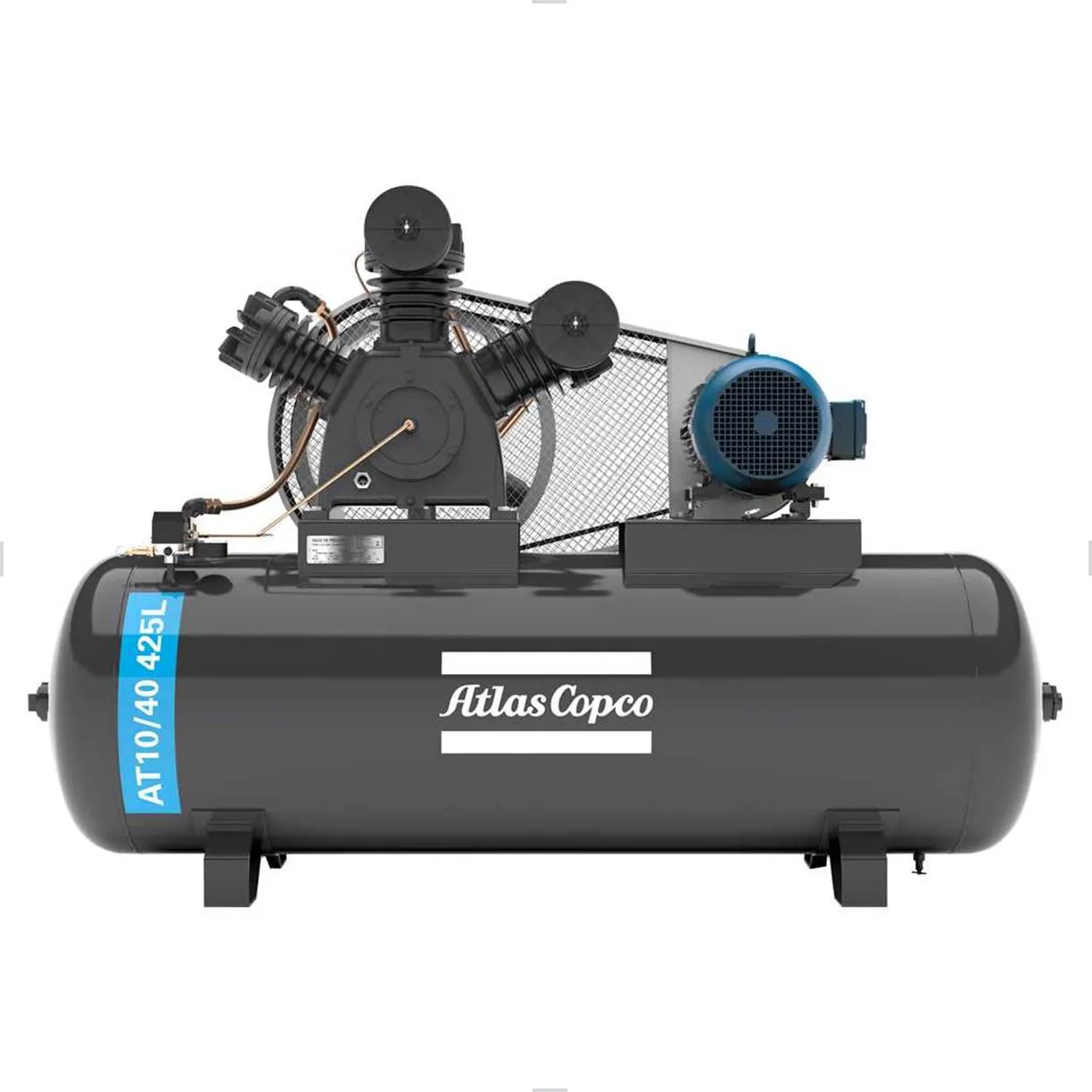 COMPRESOR AT10/40 425L 40PCM 175PSI C/MOT.TRIF.WEG 10HP 4P ATLAS COPCO 01 COMPRESOR AT10/40 425L 40PCM 175PSI C/MOT.TRIF.WEG 10HP 4P ATLAS COPCO 01