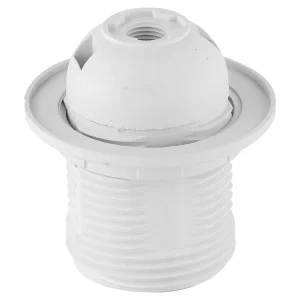 PORTALAMP PLAST E27 C/ANILLO BL MACROLED 01