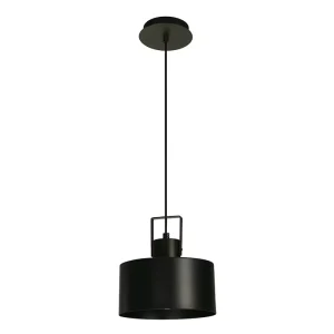 COLGANTE METALICO 1L E27 NEGRO TEMPO RELUX 01