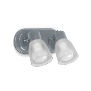 APLIQUE BASE OVAL 2L E27 ACERO POLICARBONATO SAN JUSTO 01