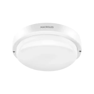 APLIQUE TORTUGA LED REDONDA 12W 3000K MARCO BLANCO IP54 MACROLED 01