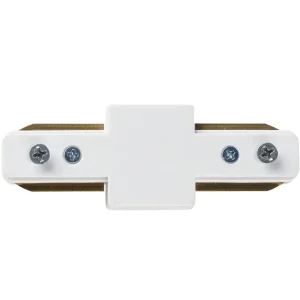 CONECTOR RECTO PARA RIEL BLANCO RELUX 01