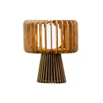 VELADOR DE MESA G9 GRIS MADERA C/VIDRIO BONSAI ATTIMO 01