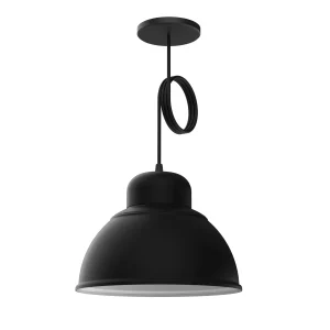 COLGANTE SEMI ESF Ø28CM 1L E27 NEGRO BELL07 SPOTS LINE 01