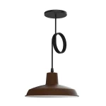 COLGANTE METALICO 1L E27 Ø26CM MARRON OXIDO BELL01 SPOTS LINE 01
