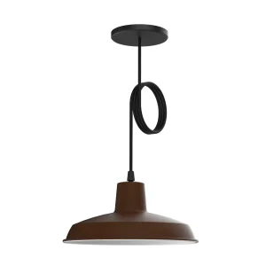 COLGANTE METALICO 1L E27 Ø26CM MARRON OXIDO BELL01 SPOTS LINE 01