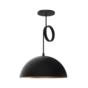 COLGANTE SEMI ESF. Ø30CM 1L E27 BLANCO BELL8 SPOTS LINE 01