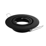 SPOT SEMIEMBUTIR DICRO MOVIL CIRC GU10 NEGRO SPOTS LINE 01