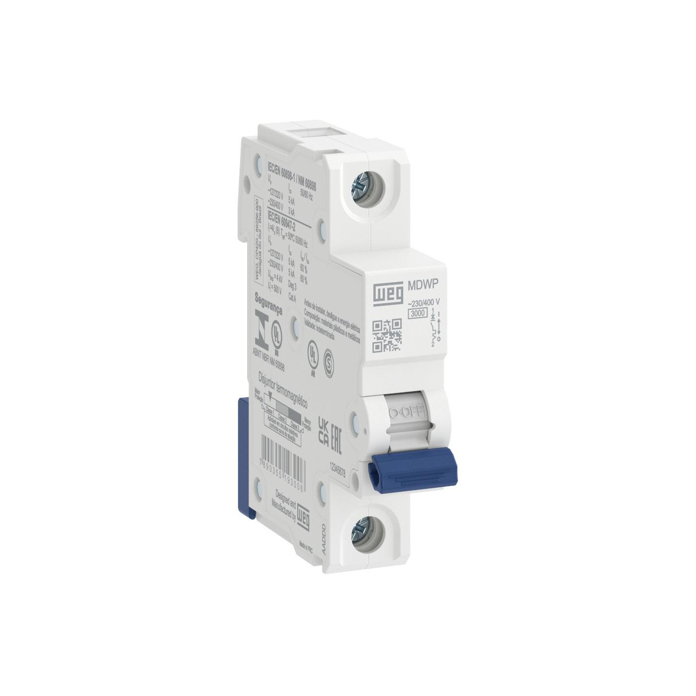 LLAVE TERMOMAGNETICA TM UNIPOLAR MDWP-C-32-32A 3KA 15265689 WEG 01 LLAVE TERMOMAGNETICA TM UNIPOLAR MDWP-C-32-32A 3KA 15265689 WEG 01