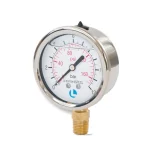 MANOMETRO VERTICAL C/GLICERINA D63 0-12 BAR 654.0612 LUISE 01