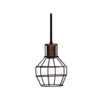 COLGANTE METALICO 1L E27 JAULA REGINA NEGRO RELUX 01