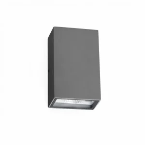 APLIQUE LED EXT EMB 1W 3500ºK 13X13CM GRIS RELUX 01