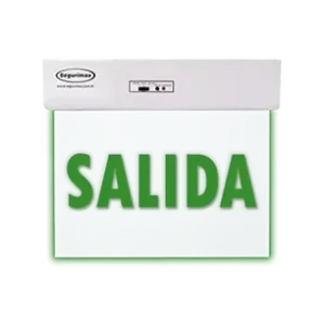 SEÑALIZADOR DE EMERGENCIA "SALIDA" C/ 8-ADHESIVOS SEGURIMAX 01