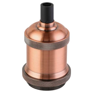 PORTALAMP ALUMINIO E27 JERSEY COBRE MACROLED 01