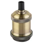 PORTALAMP ALUMINIO E27 JERSEY BRONCE MACROLED 01
