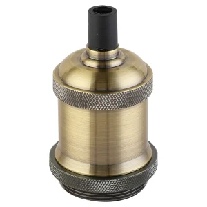 PORTALAMP ALUMINIO E27 JERSEY BRONCE MACROLED 01
