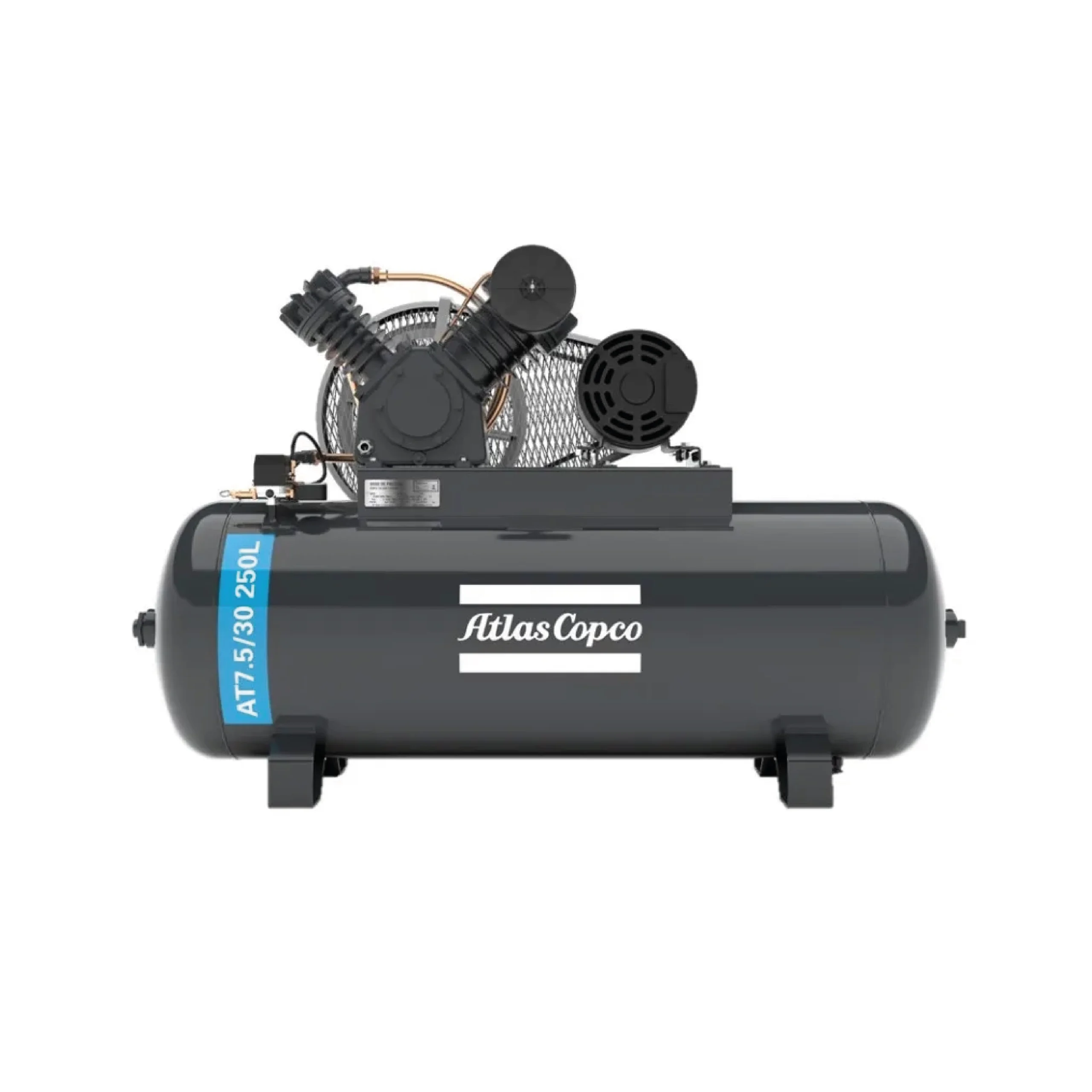 COMPRESOR AT7,5/30 250L 30PCM 175PSI C/MOT.TRIF.WEG 7,5HP 2P ATLAS COPCO 01 COMPRESOR AT7,5/30 250L 30PCM 175PSI C/MOT.TRIF.WEG 7,5HP 2P ATLAS COPCO 01
