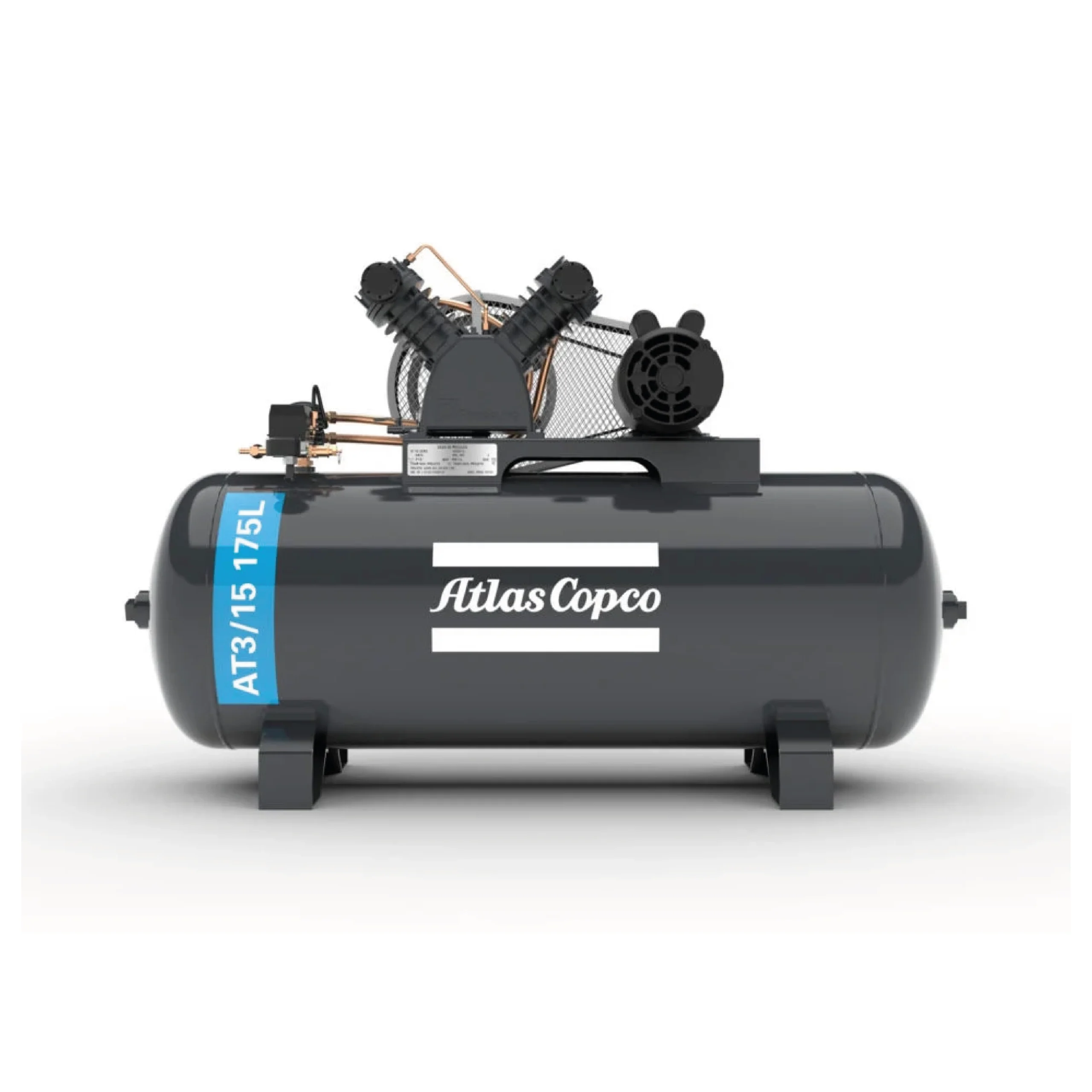COMPRESOR AT3/15 175L 15PCM 140PSI C/MOT.MON.N56 3HP 2P ATLAS COPCO 01 COMPRESOR AT3/15 175L 15PCM 140PSI C/MOT.MON.N56 3HP 2P ATLAS COPCO 01
