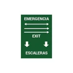 SEÑALIZADOR DE EMERGENCIA CON ADHESIVOS SEGURIMAX 02