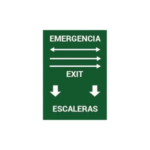 SEÑALIZADOR DE EMERGENCIA CON ADHESIVOS SEGURIMAX 02