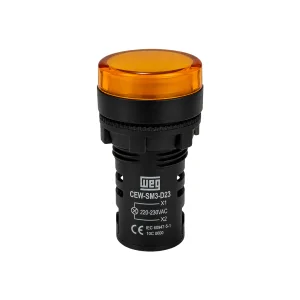 LAMPARA PILOTO CEW-SM3-D78 AMARILLO 220VAC 10046532 WEG 01