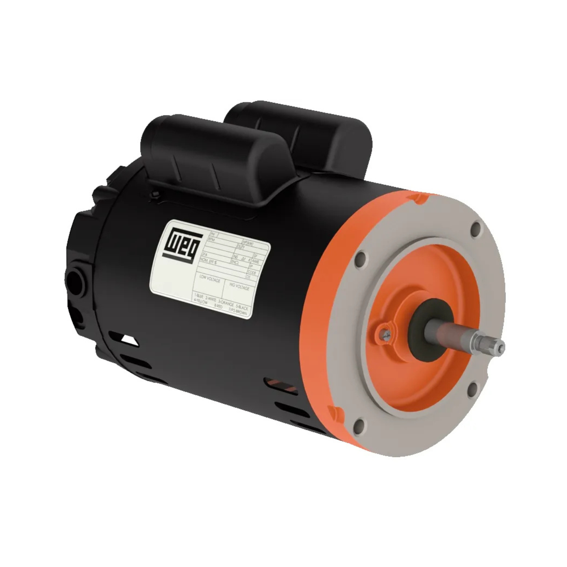 MOTOR MONOFASICO JJM BRIDA 149 EJE C/CHAVETA 220V 2HP 13042345 WEG 01 MOTOR MONOFASICO JJM BRIDA 149 EJE C/CHAVETA 220V 2HP 13042345 WEG 01