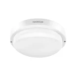 APLIQUE TORTUGA LED REDONDA 12W 3000K MARCO BLANCO IP54 MACROLED 01