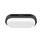 APLIQUE TORTUGA LED OVAL 12W 3000K MARCO NEGRO IP54 MACROLED 01