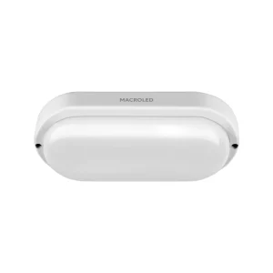 APLIQUE TORTUGA LED OVAL 12W 3000K MARCO BLANCO IP54 MACROLED 01