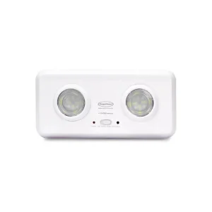 LUZ DE EMERGENCIA DE EMBUTIR 2FAROS 200LM 3HS. SEGURIMAX 01