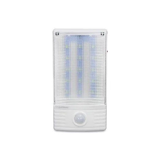 LUZ DE EMERGENCIA LED 300LM C/SENSOR MOVIMIENTO 1,3HS SEGURIMAX 01 LUZ DE EMERGENCIA LED 300LM C/SENSOR MOVIMIENTO 1,3HS SEGURIMAX 01