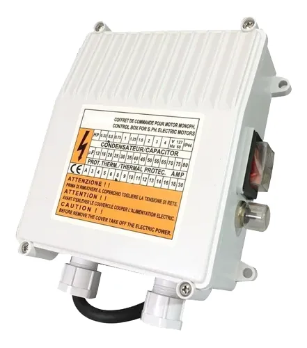 TABLERO P/MOTOBOMBA.220V MONOFASICO. 1,5HP RESA 01 TABLERO P/MOTOBOMBA.220V MONOFASICO. 1,5HP RESA 01