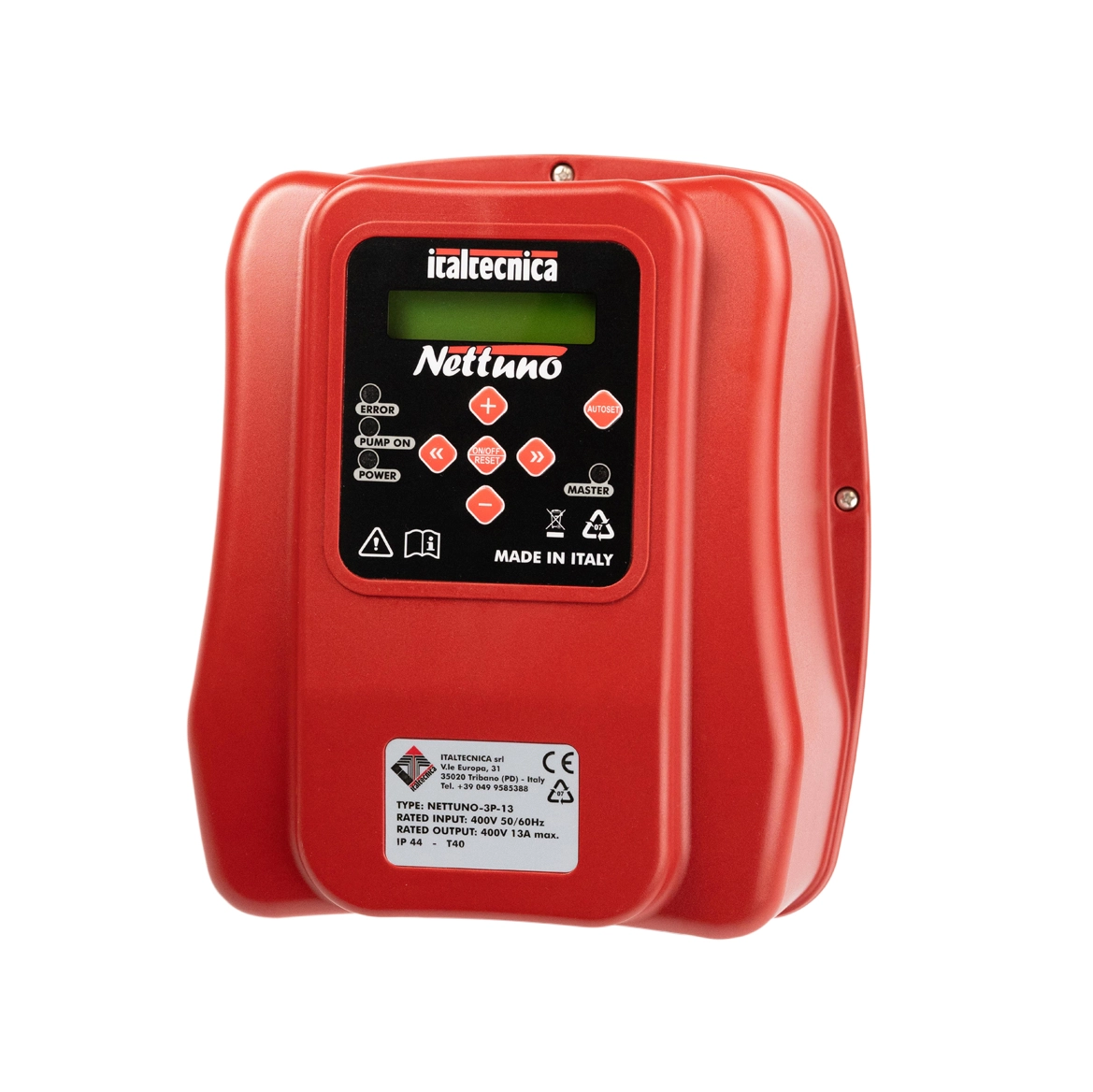 VARIADOR INTELIGENTE P/BOMBA MODELO NETTUNO 380V N2.T13.51.000.99 ITALTÉCNICA 01 VARIADOR INTELIGENTE P/BOMBA MODELO NETTUNO 380V N2.T13.51.000.99 ITALTÉCNICA 01