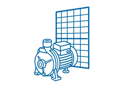 icon BOM con panel solar