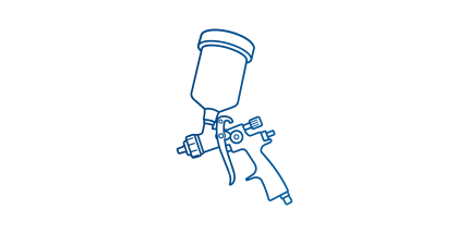 sub H pistola de pintura