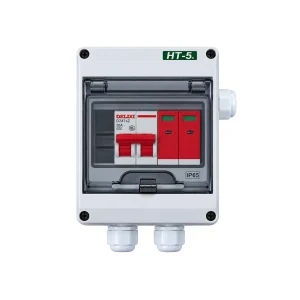 CAJA COMBINADA SOLAR DC - INTERRUPTOR 20A 500V / SUPRESOR 20-40?KA 1000V RESA 01
