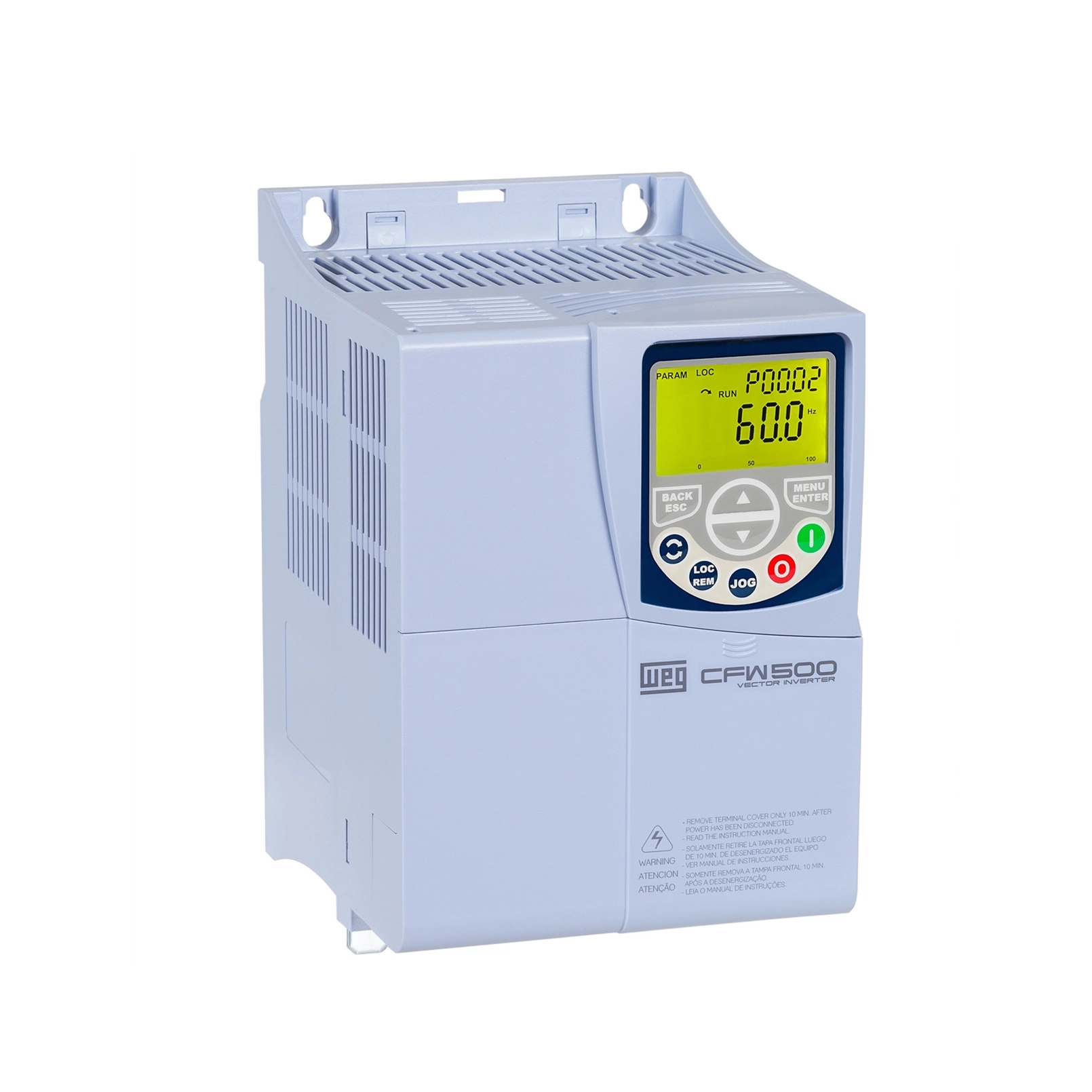 VARIADOR CFW500 C16P0T4DB20H00 10HP 7,5KW 16A 380V 12105970 WEG 01 VARIADOR CFW500 C16P0T4DB20H00 10HP 7,5KW 16A 380V 12105970 WEG 01